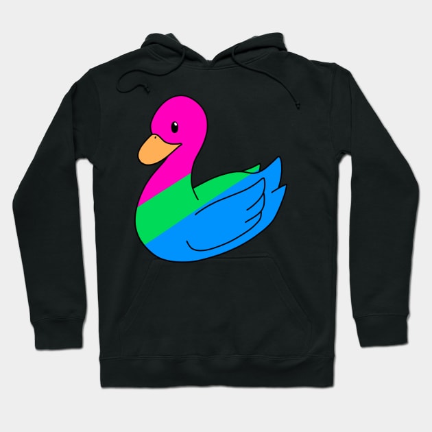 Polysexual Duck Hoodie by ceolsonart